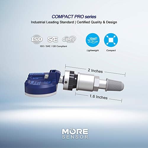 Moresensor Compact Pro Series 315MHz TPMS חיישן לחץ צמיג | מתוכנת מראש עבור 270+ דגמי מותג יפני | החלפה